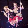 Rowan and Laura on the trapeze